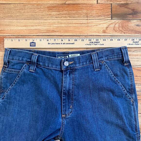 Carhartt Relaxed Fit Relaxed Fit Carpenter Denim Workwear Jeans‎ - Picture 6 of 7